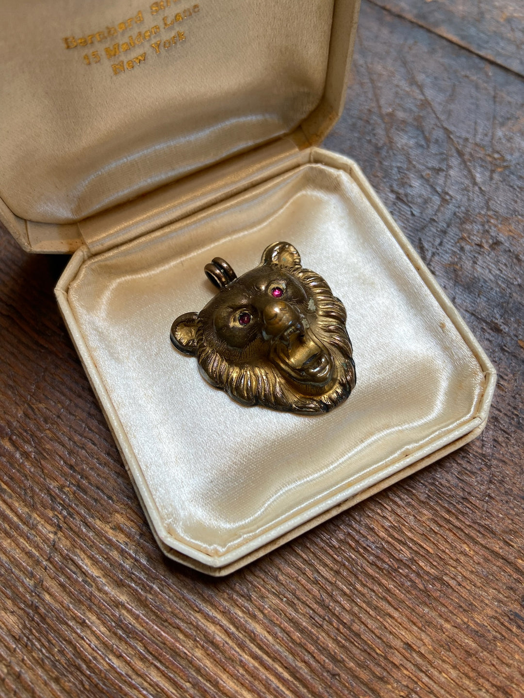 Pendant - Antique Gold Filled Lion Head