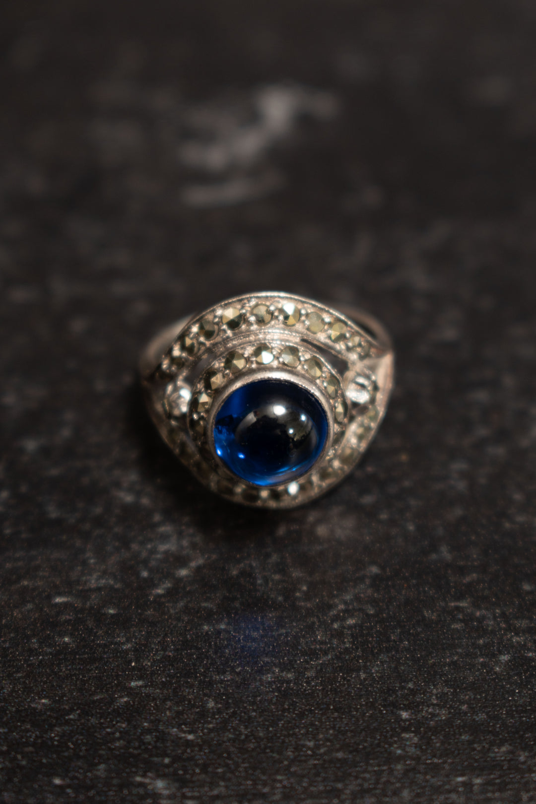 Ring - Sterling Silver Blue Evil Eye