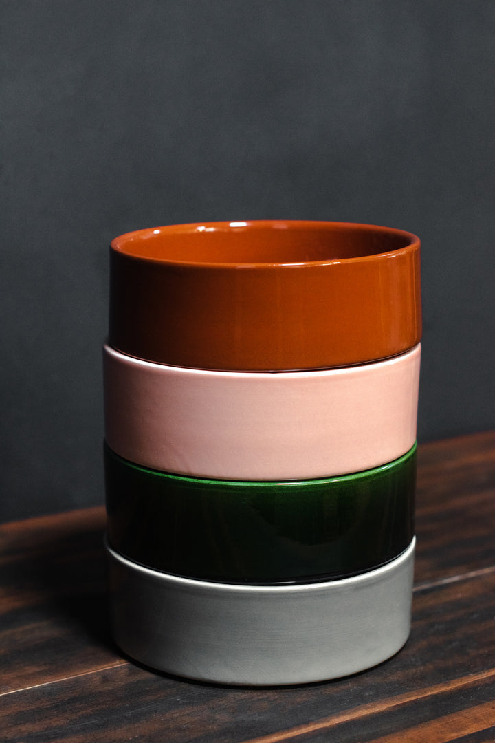 Bergs Potter Grey Hoff Pot and Saucer