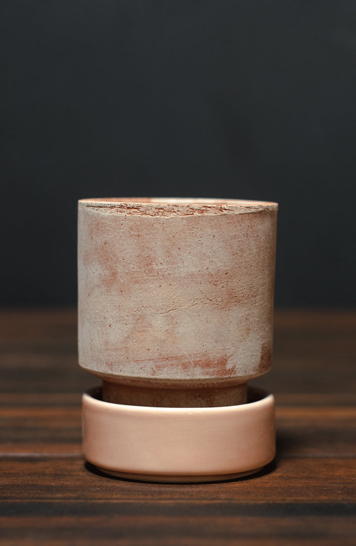 Bergs Potter Rosa Hoff Pot and Saucer