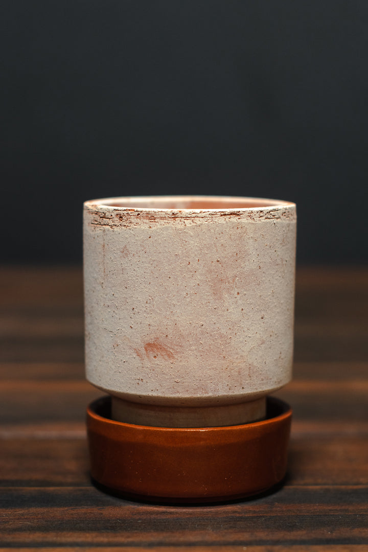 Bergs Potter Rosa Hoff Pot and Saucer