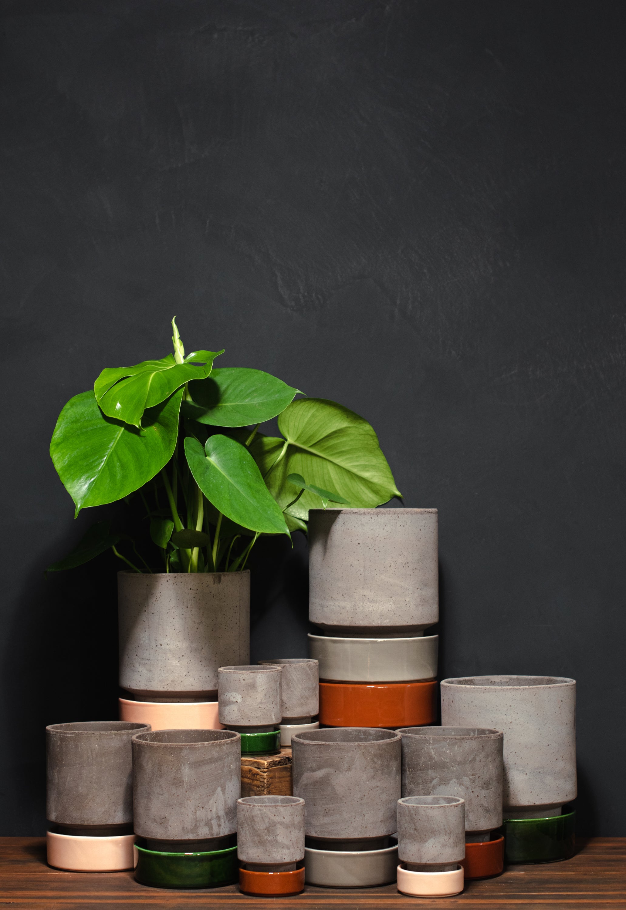 hoff plant pot Bergs Hoff Pot 8cm Raw Grey