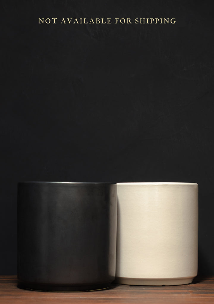 Large - Matte Glazed Cylinder Pot