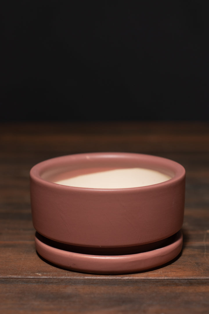 Momma Pots Gemstone Low Bowl and Saucer