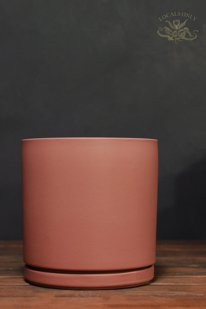 Large - Momma Pots Gemstone Cylinder and Saucer