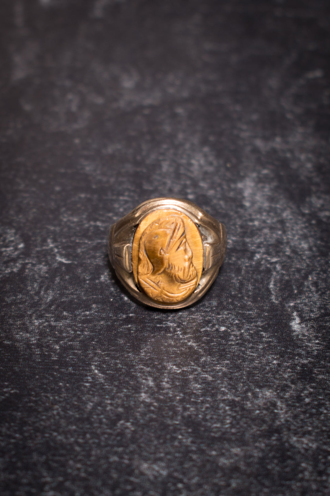 Ring - 10k Tigers Eye Intaglio Ring