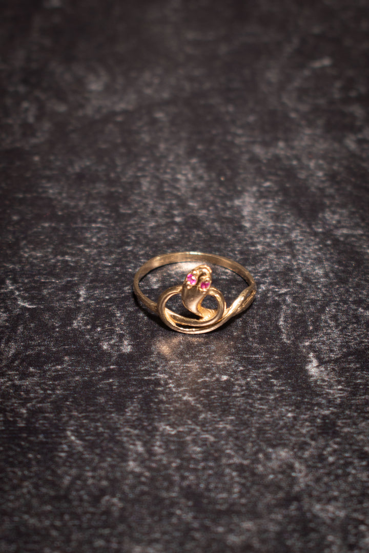 Ring - 14k & Ruby Snake Ring