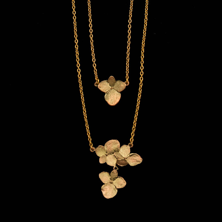 Hydrangea Double Layer Pendant