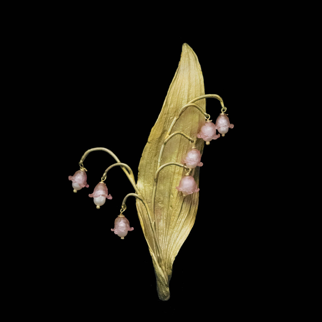 Lily of the Valley Brooch - Pink