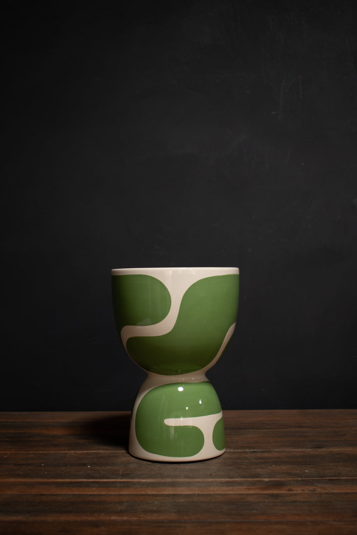 Meadow Gloss Color Block Stack Planter
