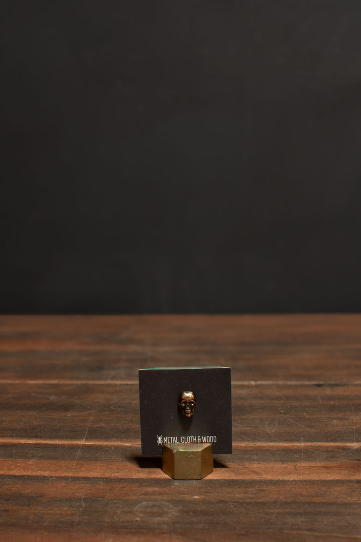 Gothic Handmade Brass Skull Pin