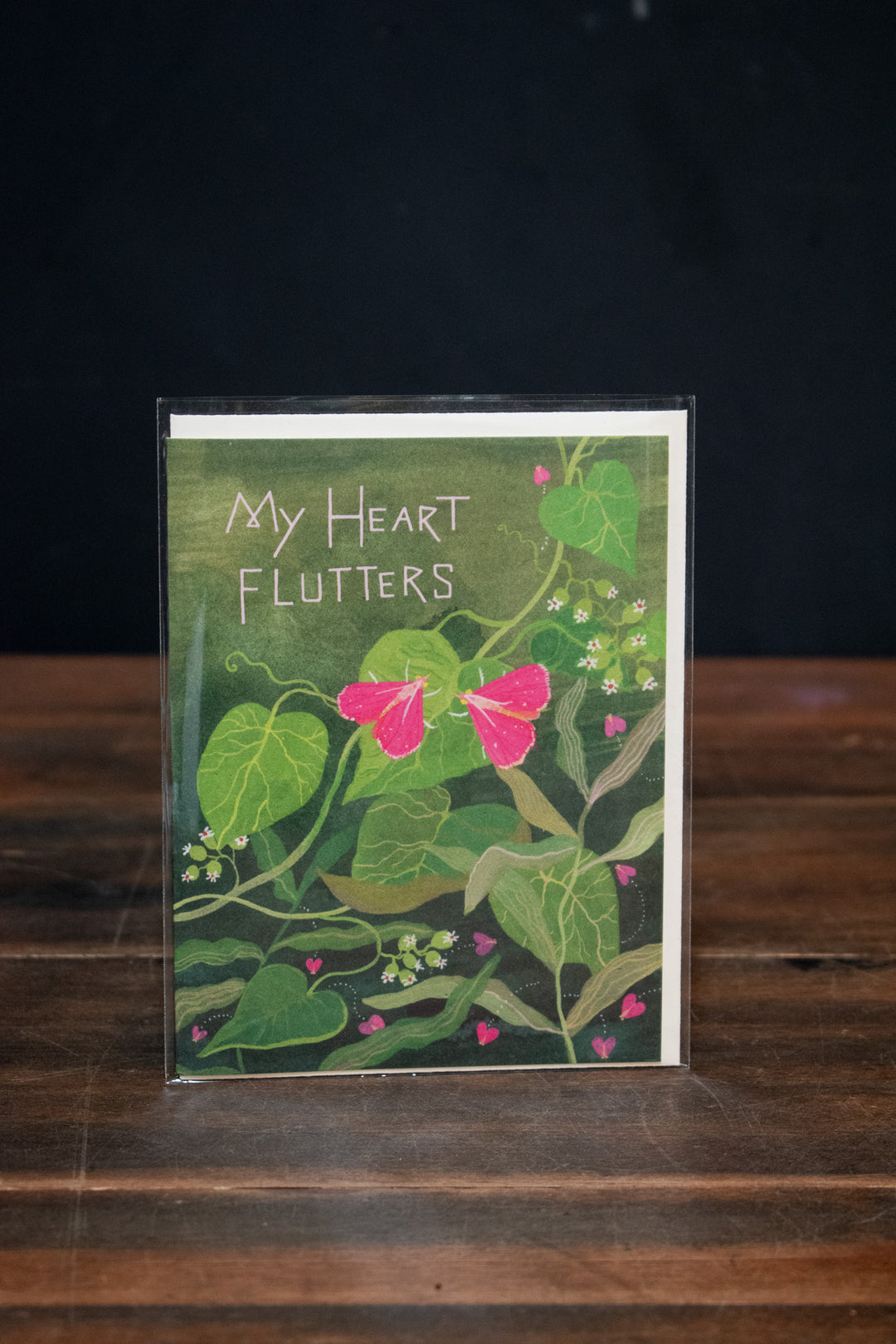 My Heart Flutters Love Greeting Card