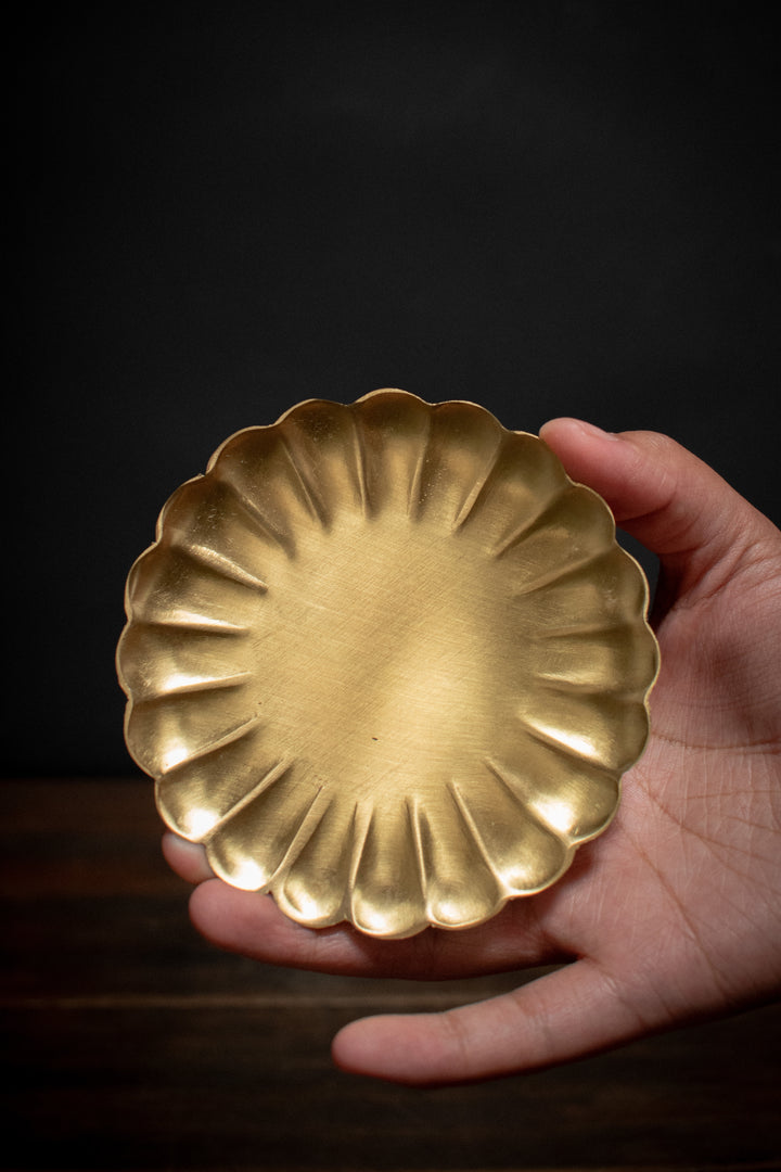 Fog Linen Brass Petal Tray