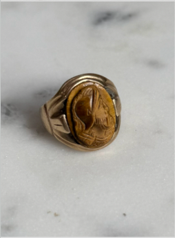 Ring - 10k Tigers Eye Intaglio Ring