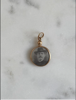 Locket - 14k Victorian Mourning Hair Locket