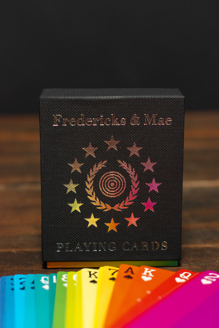 Fredericks & Mae Rainbow Playing Cards