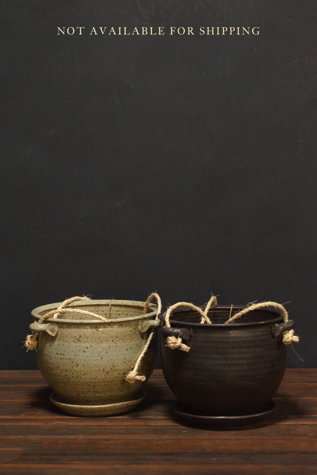 large ceramic hanging planter LARGE