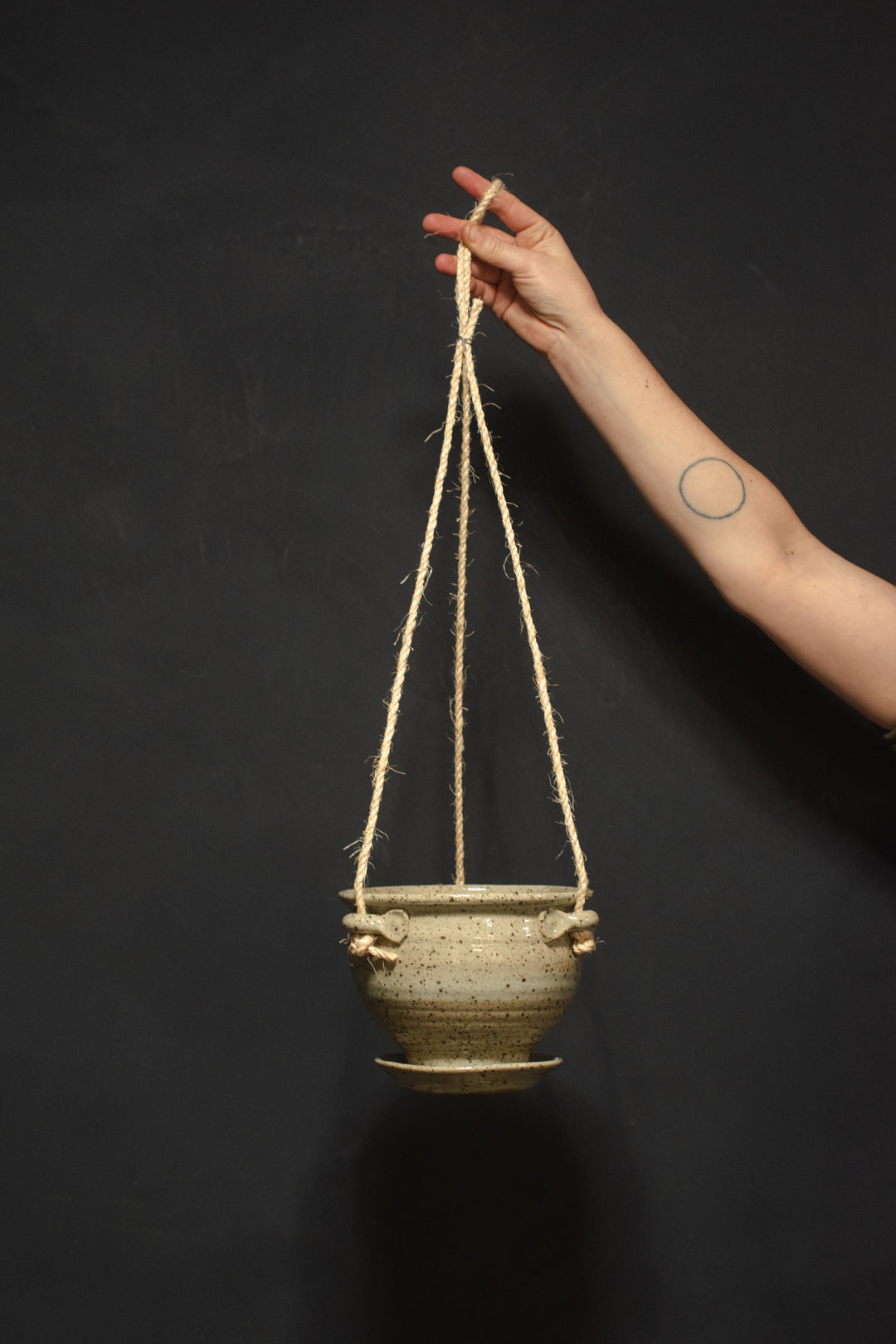 large hanging planter outdoor Bruning Hanging Planter 6" / Smokey Bronze