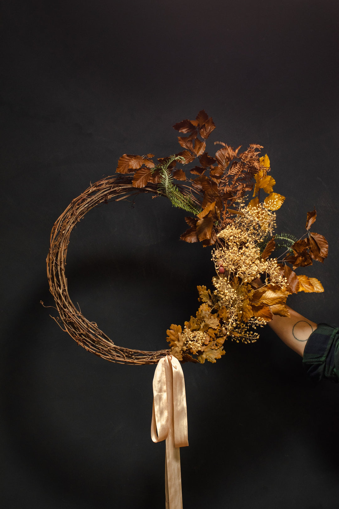 Handcrafted Earthy Dried Floral Wreath