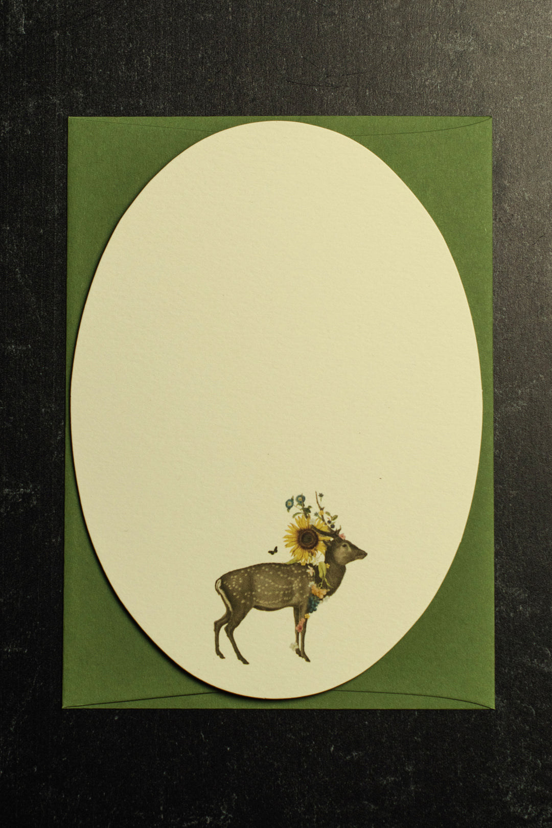 Open Sea "Stag with Flower" Card